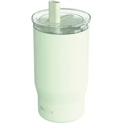 Quokka Mist - Thermobecher aus Edelstahl s Strohhalm o objemu 720 ml (pastell grün)