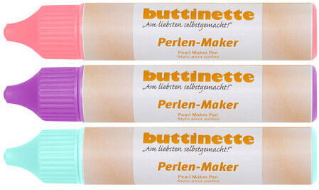 buttinette Perlen-Maker "Pastell", 3x 30 ml