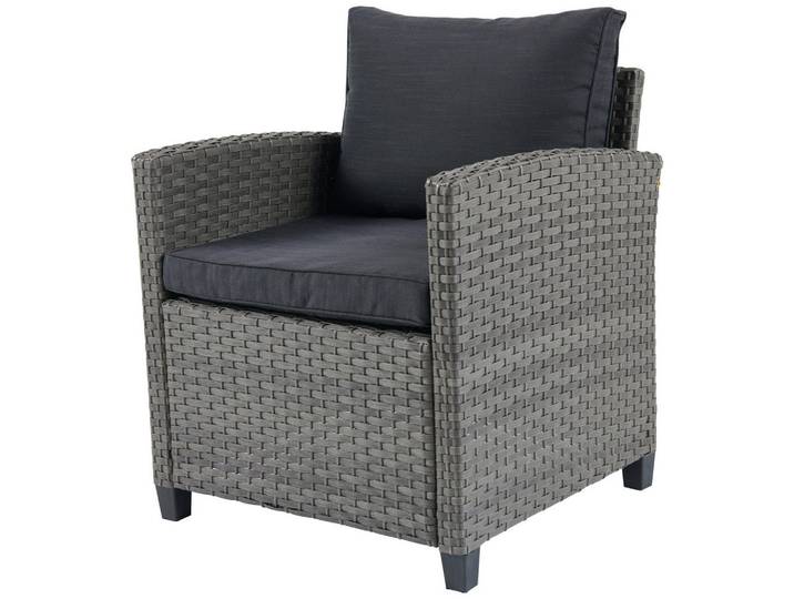 Ondega Gartensessel, Grau, Metall, Kunststoff, Textil, eckig, 65x67x73 cm, Gartenmöbel, Gartenstühle, Gartensessel