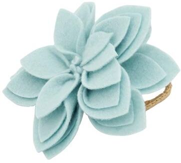 Saro Lifestyle Felt Blossom Napkin Ring (Set of 4)