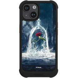 Nivocase Hülle für Apple iPhone 15 Stossfeste Handyhülle NIVOmax Case Schwarz Die Schöne und das Biest (Apple iPhone 15), Smartphone Hülle, Schwarz
