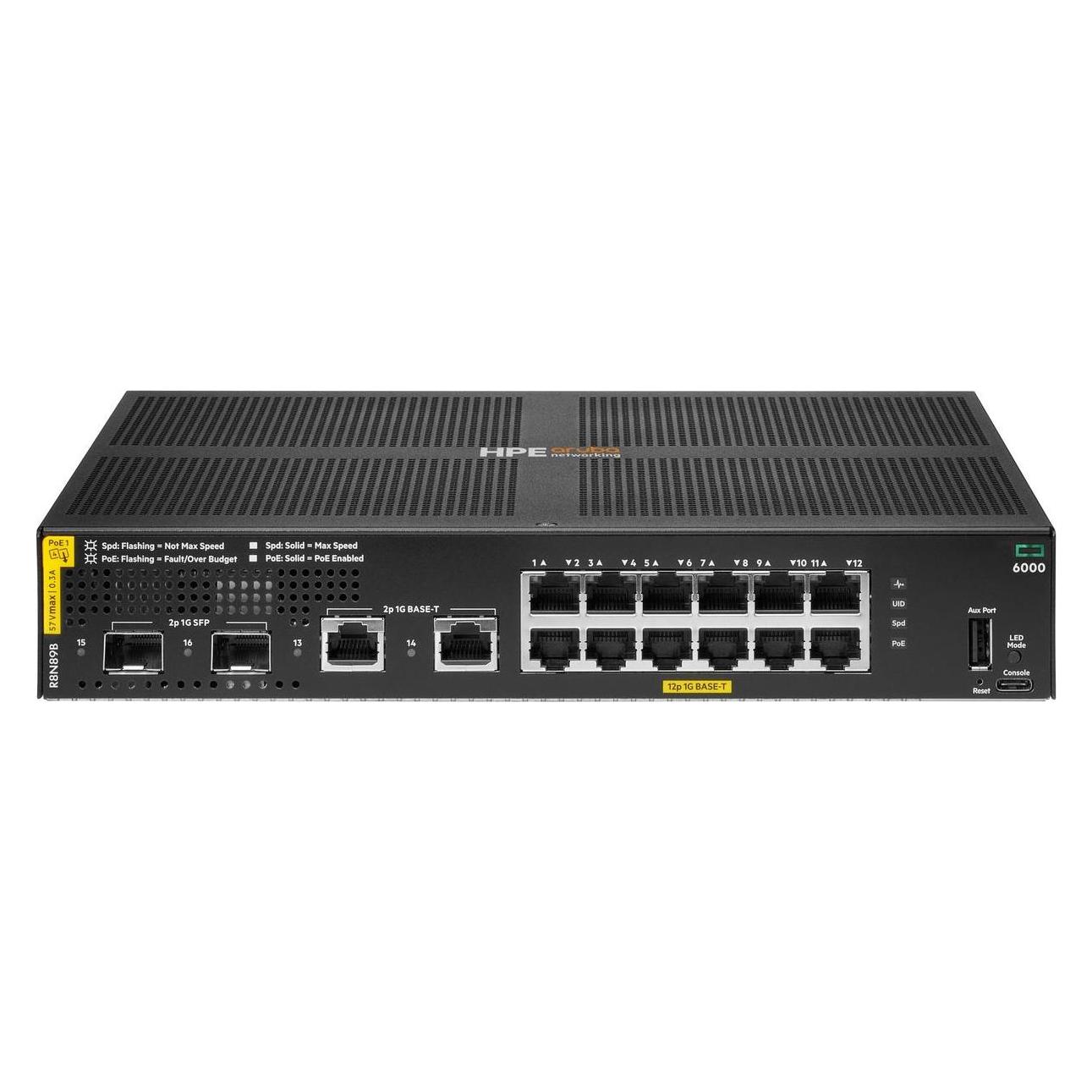 HPE Aruba Networking Cx 6000 12P (12 Ports) (R8N89B#ABB)