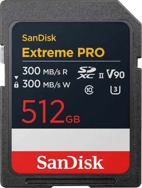SanDisk Extreme PRO SDXC geheugenkaart 512GB 300MB/s