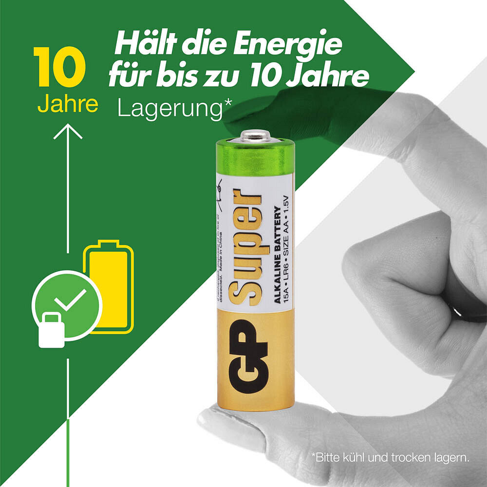 GP Batteries Super Alkaline AA Mignon Batterijen