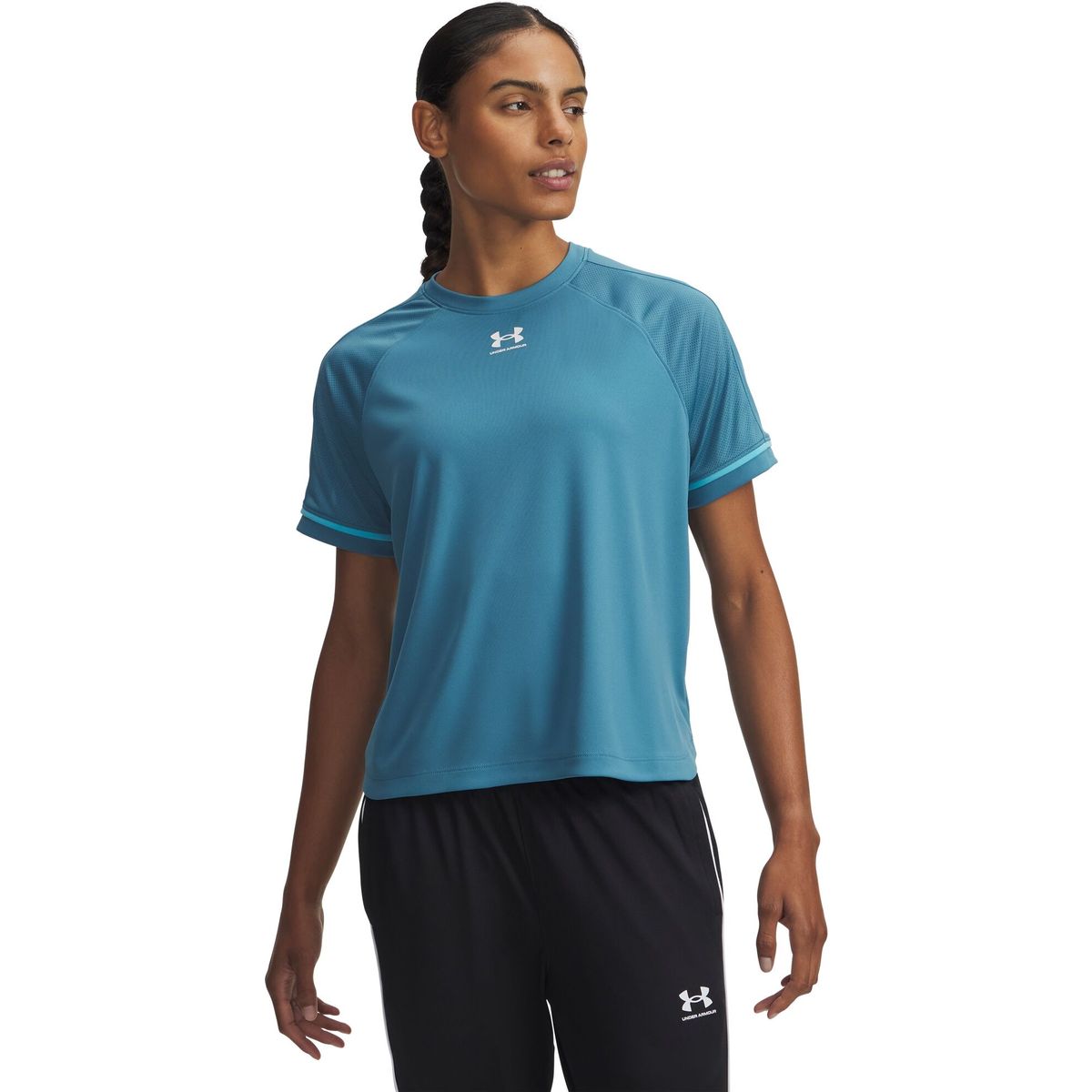 Under Armour W Challenger Boxy SS blue white (466) XS 6004071-466-XS