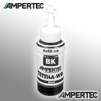 Ampertec Kompatible Nachfülltinte ersetzt Epson C13T67314A 673 T6731 black