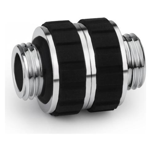 Alphacool Apex Grip double nipple OT/OT rotary G1/4 chrome (14918)
