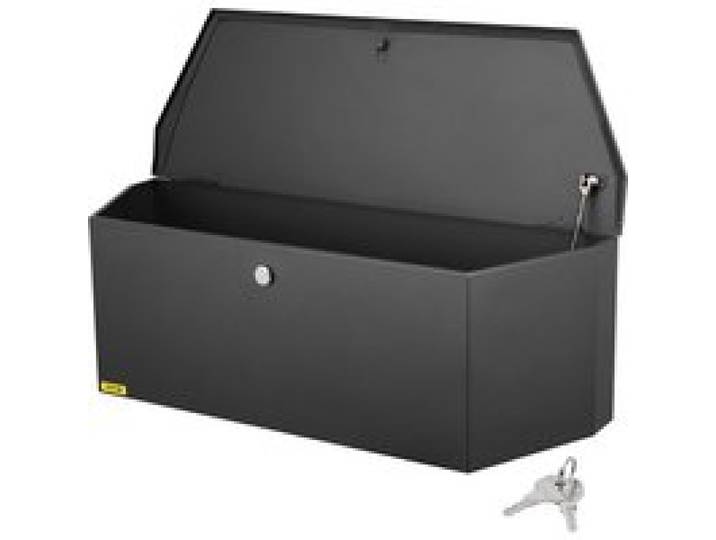 VEVOR Anhänger-Zungenbox Anhängerbox Werkzeugkasten 914 x 305 x 305 mm, Kohlenstoffstahl Anhängerbox-Aufbewahrung mit Schloss & Schlüsseln, Utility-Anhänger-Zungen-Werkzeugkiste für Wohnmobil usw.