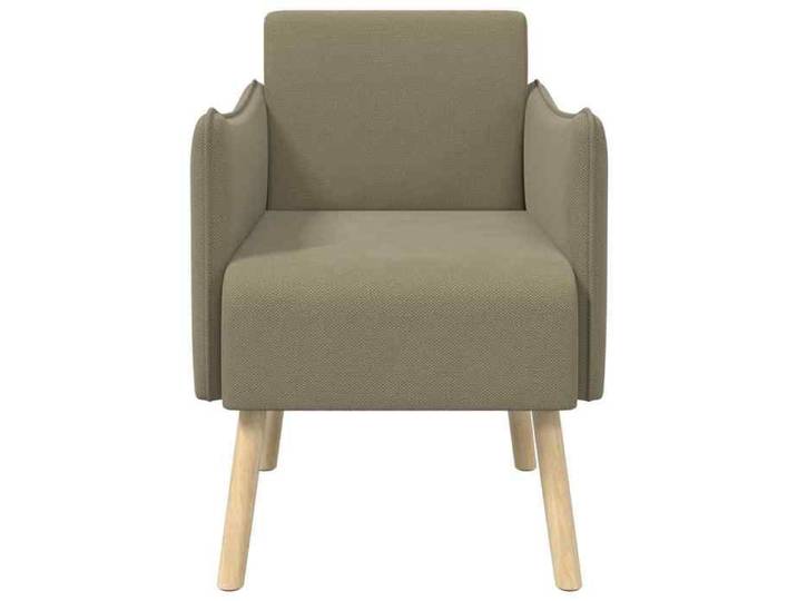 Elégance - Chic Fauteuil 1 place moderne - Fauteuil d'appoint Kaki - Velours - grainé - 60x65x76cm_0369820