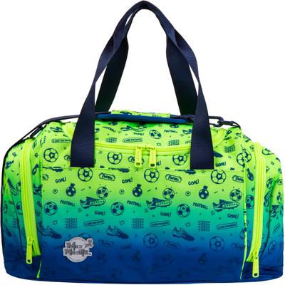 Sporttasche MCNEILL "Football 2T", Kinder, Gr. B/H/T: 45cm x 27cm x 26cm, grün (football), Polyester, Taschen Sporttasche, für Schule, Sport und Freizeit