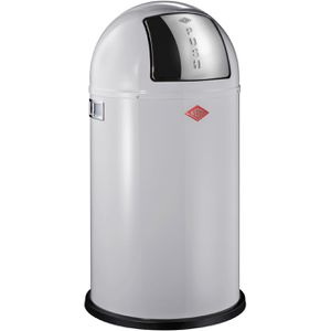 Wesco Mülleimer Pushboy, cool grey, aus Metall, 50 Liter