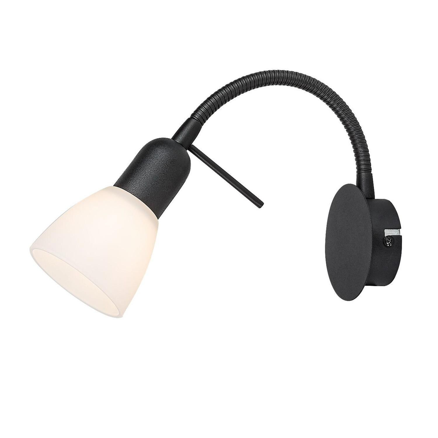 Rabalux Soma Wandlamp 73090, zwart, 1xE14