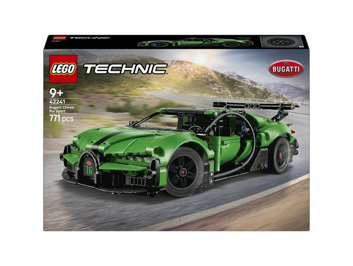 LEGO® Technic - Hypercar Bugatti Chiron Pur Sport Verte - Jouet Voiture - 42241