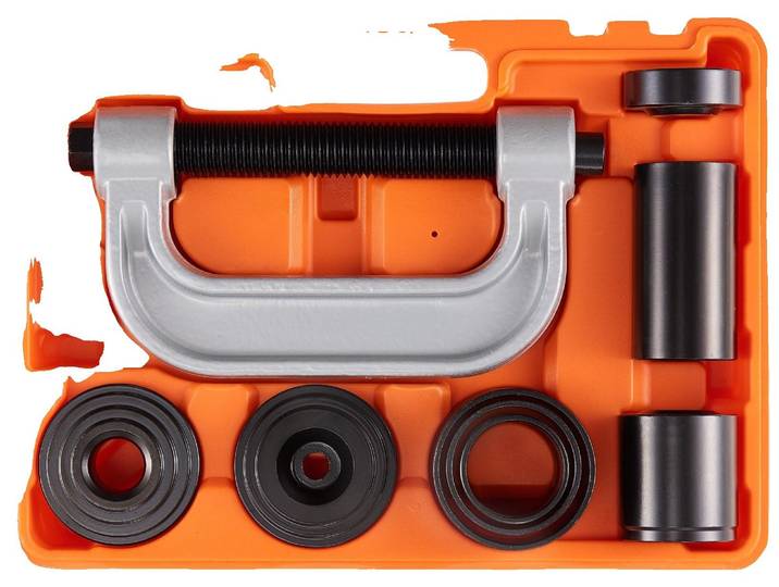 VEVOR Kit d'extracteur de joint à rotule de 10 pièces\, 360 x 285 x 70 mm Kit universel d'outils d'extraction de joint à rotule en acier au carbone pour automobile\, avec boîte d'extracteurs de joint à rotule