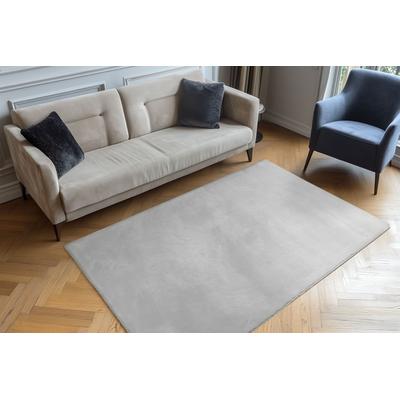 Fellteppich OBSESSION "Milestone 600", grau, B:200cm H:45mm L:290cm, Polyester, Teppiche, Fellteppich, Kunstfell, Uni Farben, weich & kuschelig, Wohnzimmer