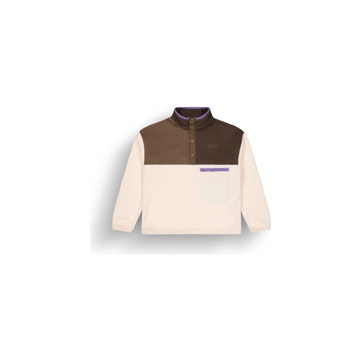 Picture Arcca W 1/4 Fleece vanilla cocoa chicory (B) S SWT0161BB Vanilla Cocoa ChicoryS