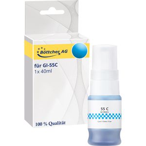 kompatibel für Canon GI-55C, Tinte, 40ml, 3000 Seiten, cyan