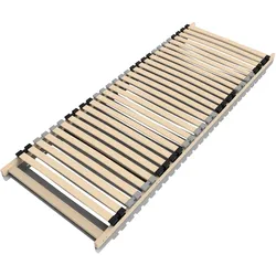 LATTENROST 7-Zonen DreamBase 80x200 cm – stabiler Holzlattenrost mit Federleisten für optimale Matratzenunterstützung