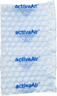 ActivaTec BASIC‑RC 7 Luftpolstermatte – 400×330 mm, 450 m Rolle, blau, Versandpolster mit Recyclinganteil