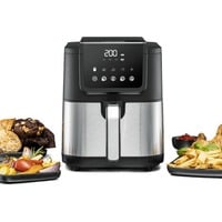 Heißluftfritteuse FRH 1500 XL schwarz/edelstahl, 1.500 Watt, Korb 5 Liter