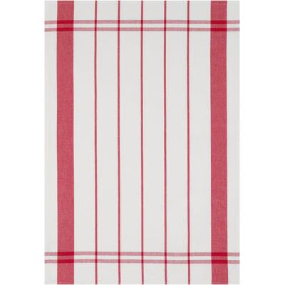 Geschirrtuch STUCO "gestreift", rot (weiß, rot), B:50cm L:70cm, 100% Baumwolle, Geschirrtücher, Geschirrtuch