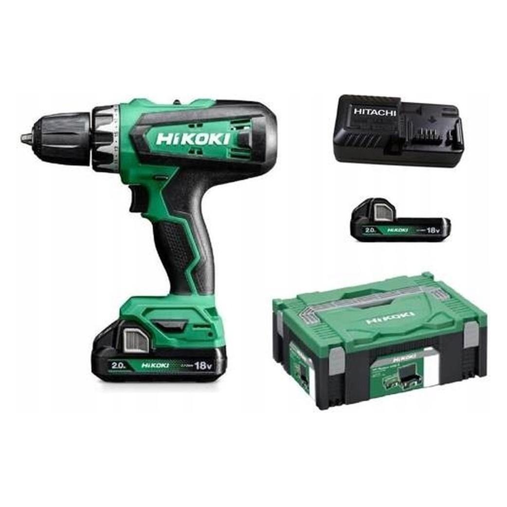 Hikoki HAMMER DRILL 18V 55Nm 2x2.0Ah DV18DFWQZ (Bohrmaschine, Bohrschrauber, Schlagbohrmaschine, Schlagbohrschrauber) (DV18DF WQZ)