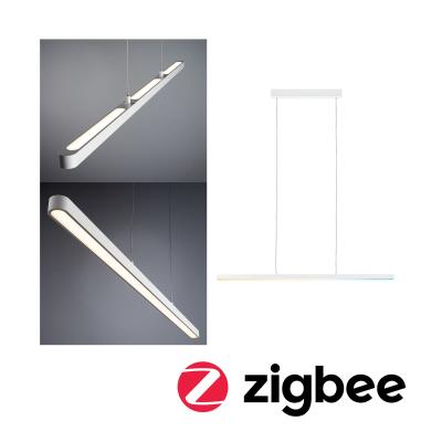 PAULMANN LED Pendelleuchte "Lento Smart Home Zigbee 3x13,5W 230V Aluminium/Kunststoff", weiß, 3, H: 2,5cm, 1 Stk., Leuchten, TunableWhite, LED Pendelleuchte