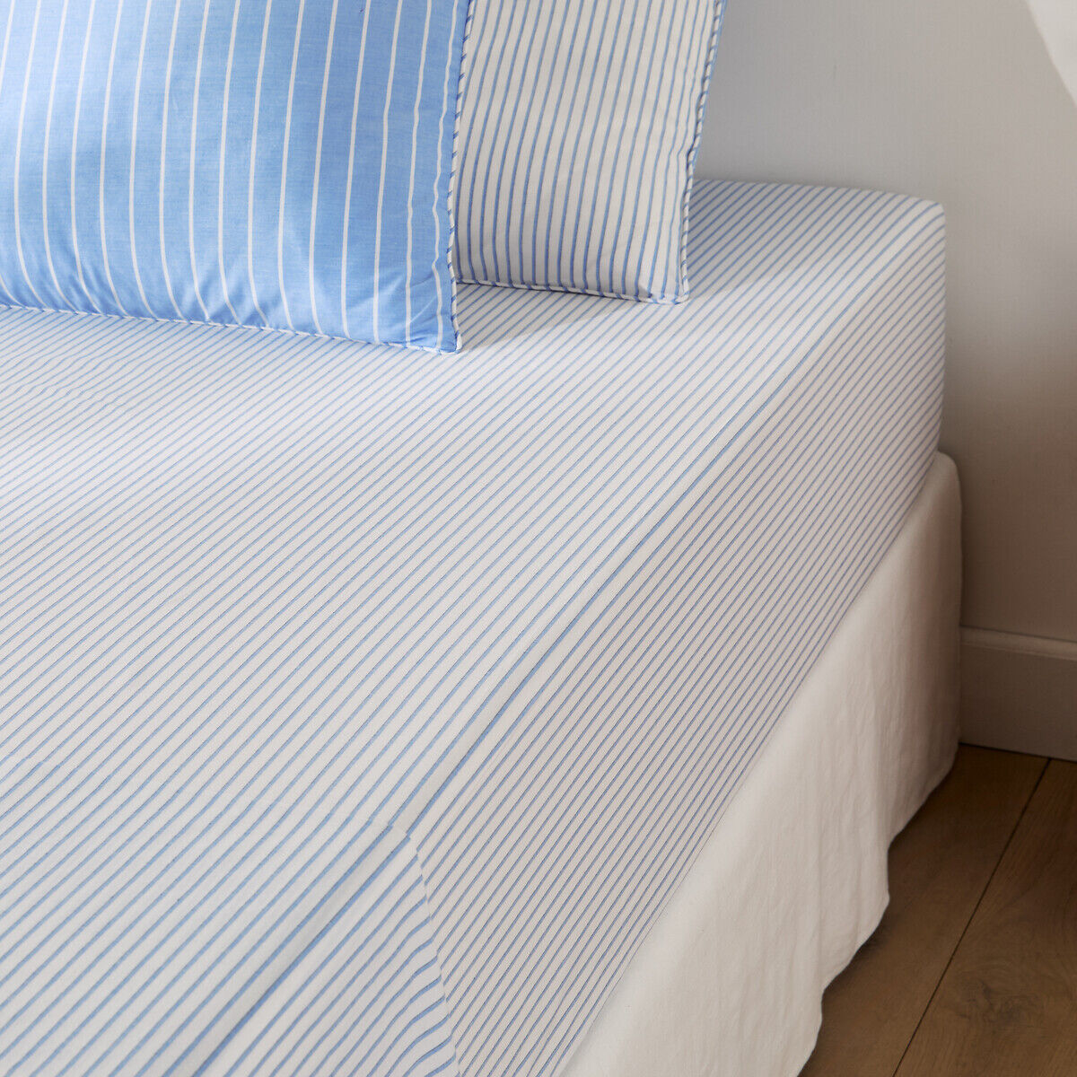 LA REDOUTE INTERIEURS Drap-housse percale de coton bonnet 30 cm, Edward