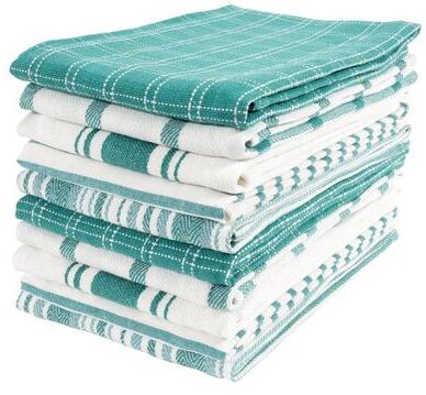 KAF Home Assorted Flat Kitchen Towels - Set of 10, 18 x 28 Inch - N/A
