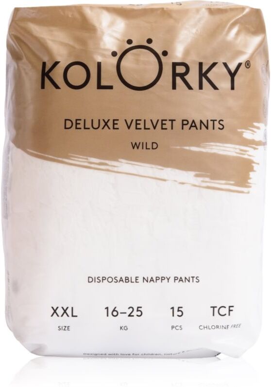 Kolorky Deluxe Velvet Pants Wild culottes de protection jetables taille XXL 16-25 kg 15 pcs