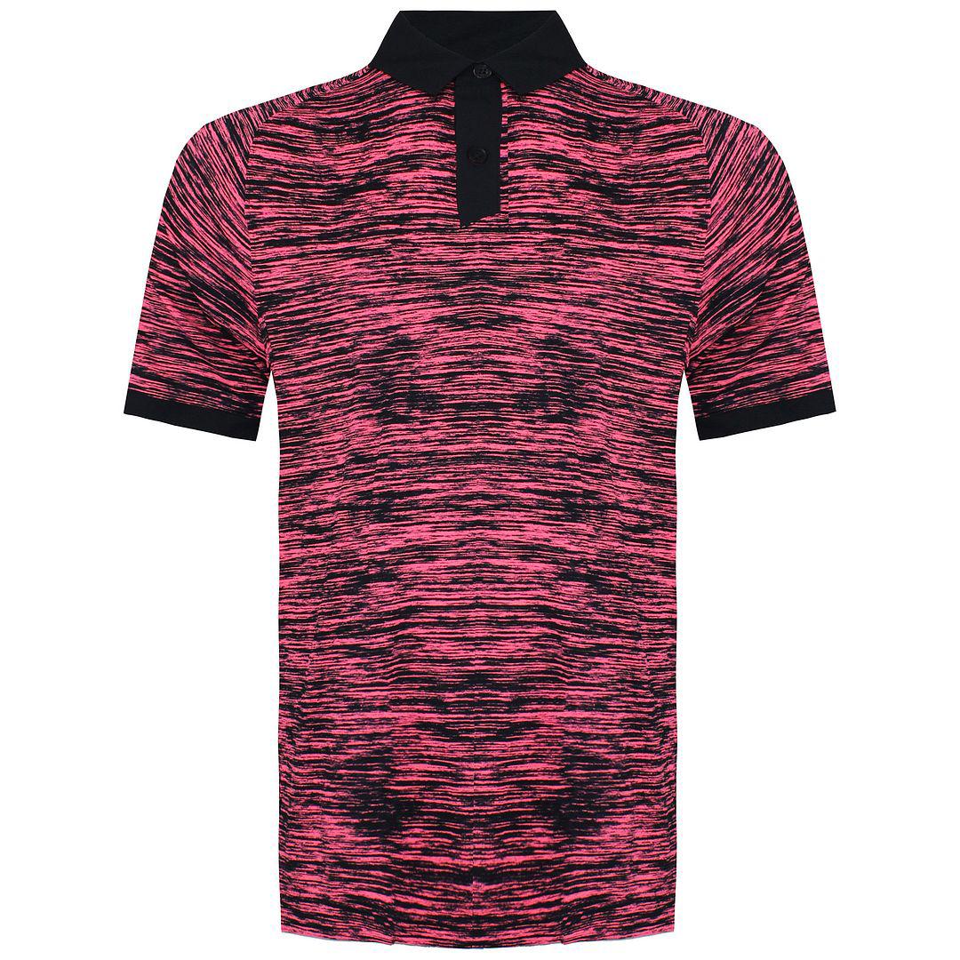 Under Armour Iso-Chill ABE Twist Heren Roze/Zwart Golf Poloshirt