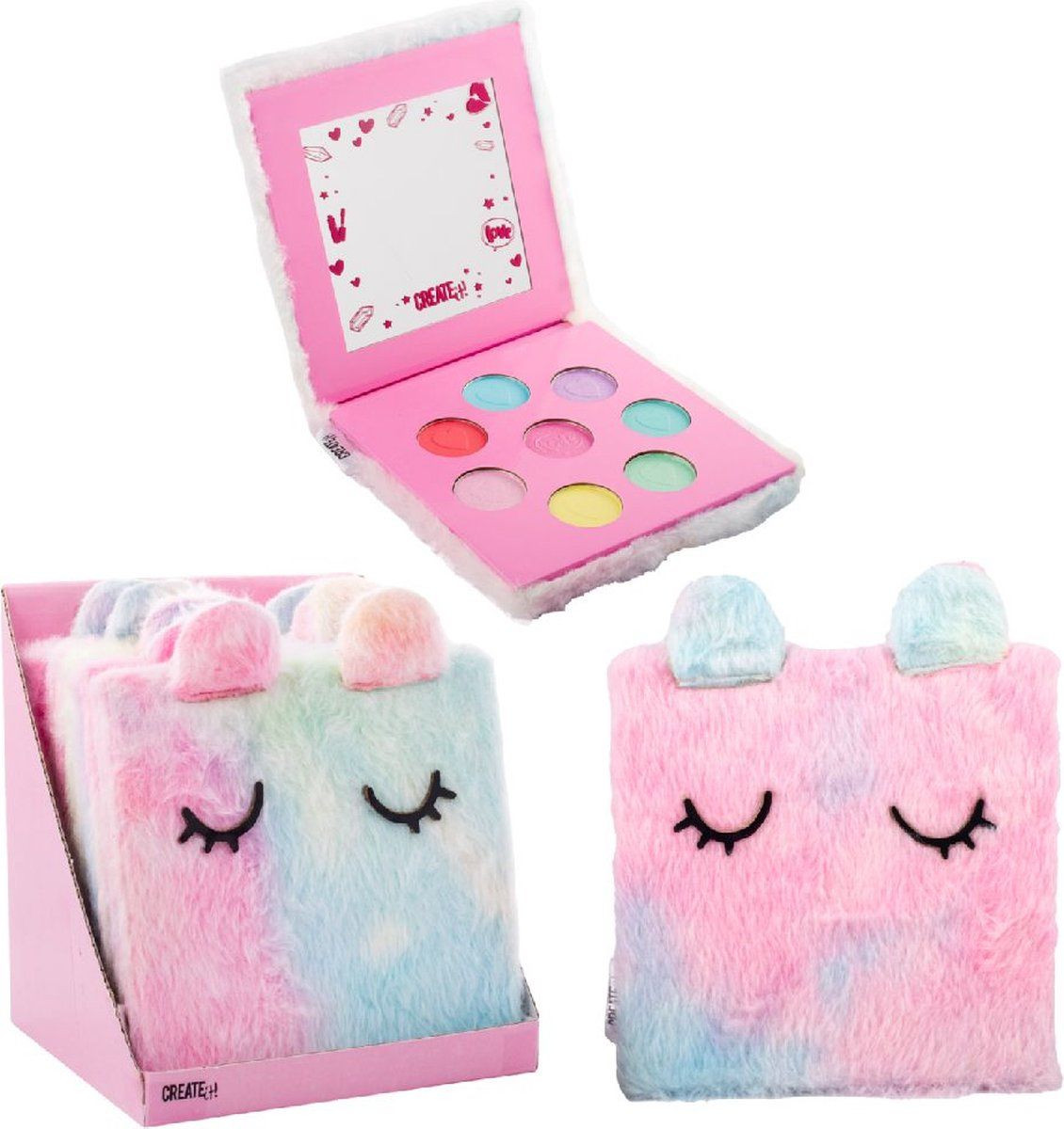 Canenco Create it! Oogschaduw Palette Fluffy met 8 kleuren