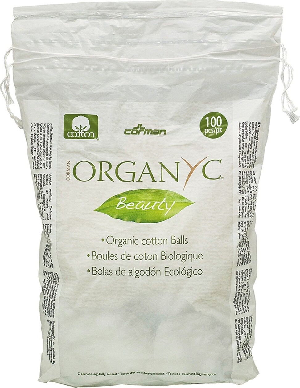 Organyc Wattebällchen 100 Einheiten