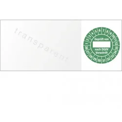 Dreifke® Kabelprüfplakette Geprüft von nach DGUV...,2026-2035, Folie, 60x25 mm,10 Stück/Bogen