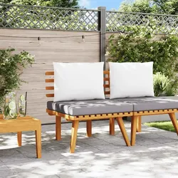 vidaXL Gartenstuhl mit Kissen Massivholz Akazie