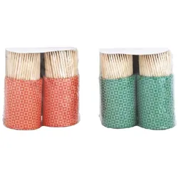 Zahnstocher Holz Essensreste Mundhygiene Zahnpflege Reinigungsstäbchen 2er Pack
