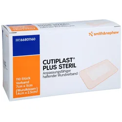 Cutiplast Plus Steril 5x7 Cm Verband 110 St