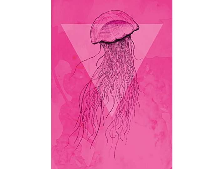 Komar PURE Boutique - Jellyfish Pink - Taille: 50 x 70 cm Wall Picture Poster Print (sans cadre)