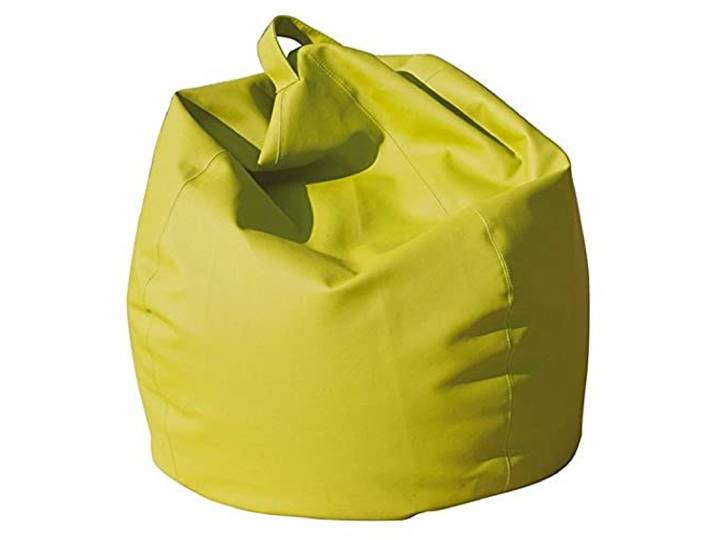 Dmora Eleganter Sitzsack, gelbe Farbe, Maße 80 x 120 x 80 cm