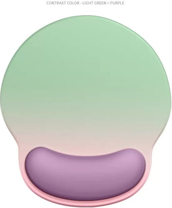 INF Ergonomisches Mauspad mit Handgelenkauflage - Farbverlauf Grün