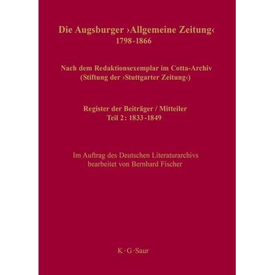 Register der Beiträger / Mitteiler, Gebundene Ausgabe von , De Gruyter, 978-3-598-34974-4