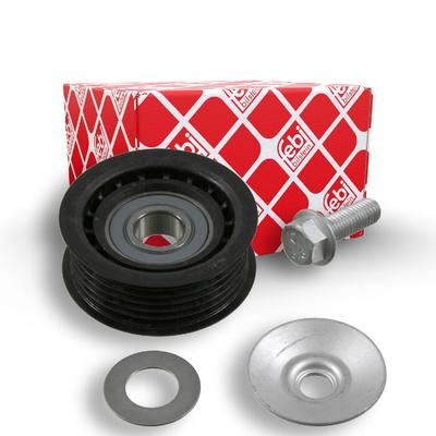 FEBI BILSTEIN Umlenkrolle SAAB 22383 4967907,4968590,55562635 Führungsrolle,Umlenk-/Führungsrolle, Keilrippenriemen