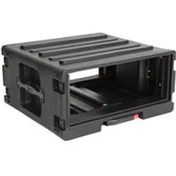 SKB 1-R4UW 4U Rolling Roto Rack 19 inch flightcase trolley 4U (19" Case), Audio Racks + Cases, Schwarz
