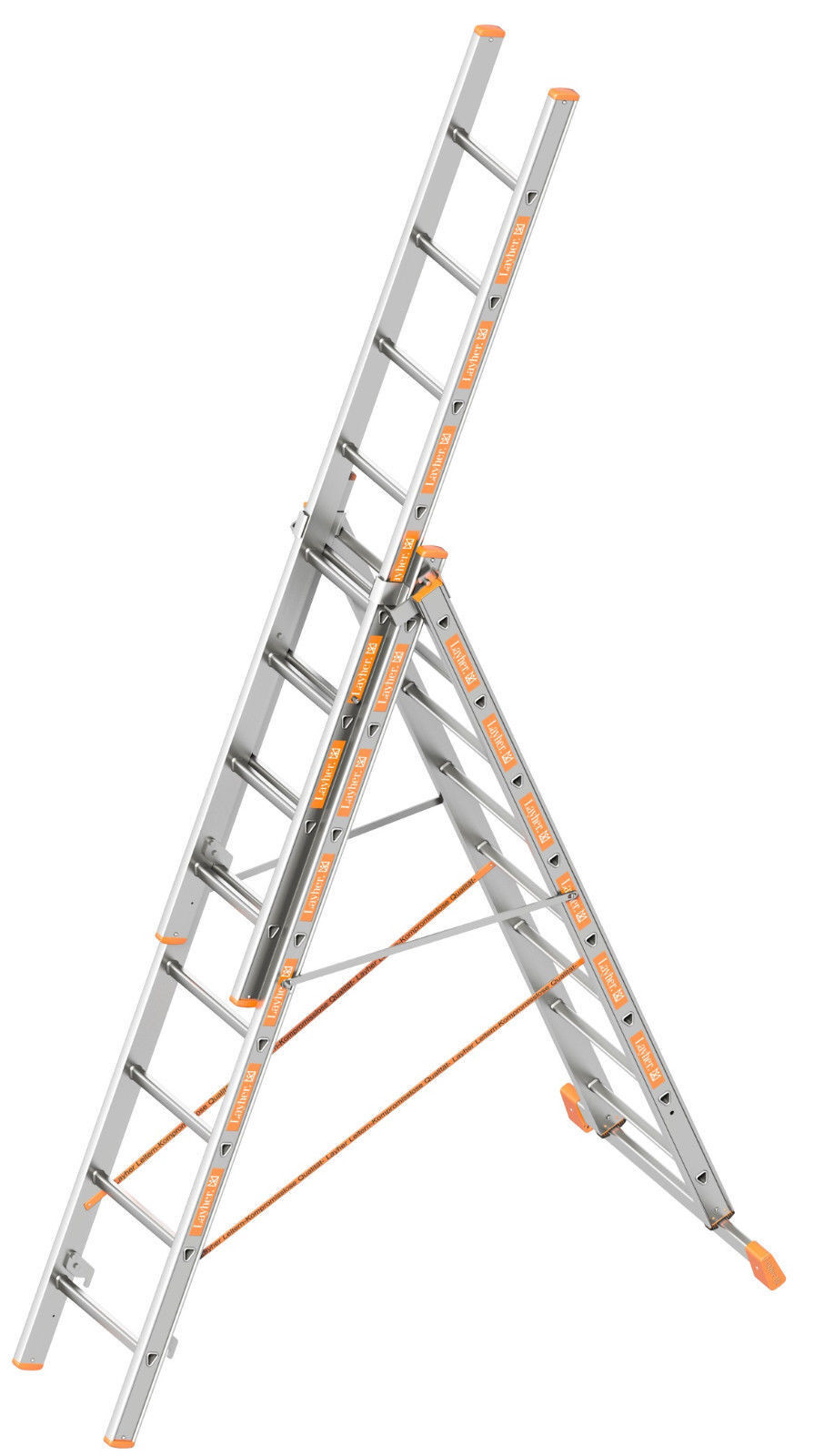 Layher universele ladder model 1040 met 3x8 treden