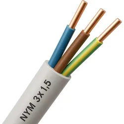 NYM J3X1,5 25M - Mantelleitung NYM-J - 3 x 1,5 mm2, 25 m