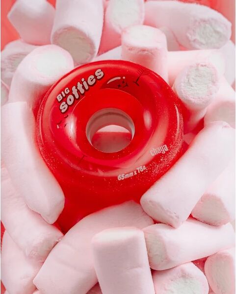 Rollschuh Rollen Chaya Big Softies 4 Stk. (65mm - Clear Red)