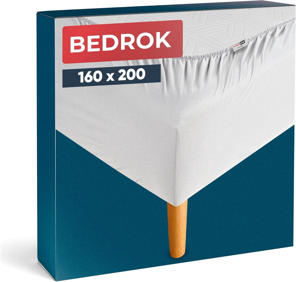 Wit Boxspringhoes - Elastische bedbodemhoes - 160 x 200 cm