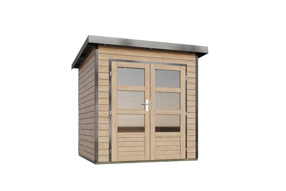 KARIBUHOLZT GH Pluto 1 A natur 204x204x230 graualuminium 16988319