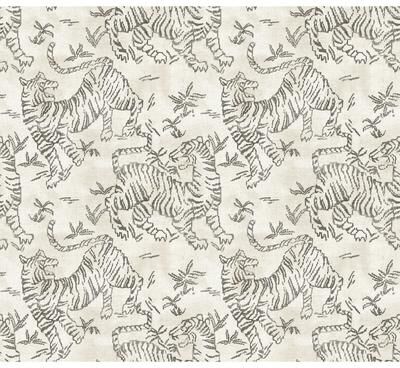 Christiane Lemieux Lemieux et Cie Orly Tigers White Wallpaper