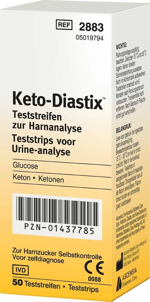 Keto Diastix Teststreifen 50 St